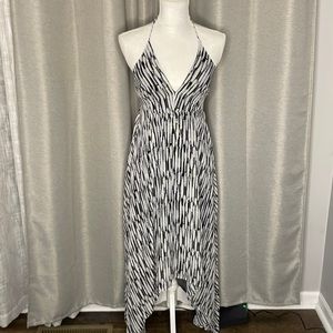 Express Black White and Gold Summer Dress